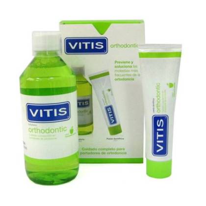 Vitis Kieferorthopädische Pasta 100 ml + Colutorio 500 ml Promo