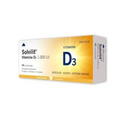 Solvilit Vitamina D3 1.000 Ui 30 Comprimidos