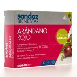 Sandoz Bienestar Arandano Rojo 30 Caps