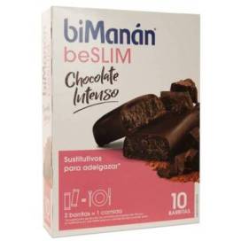 Bimanan Beslim Barritas Chocolate Intenso 10 Uds