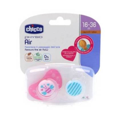 Chicco Chupete Physio Air Latex Niña 1636m 2 Uds