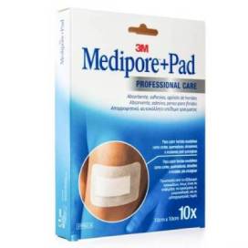 Medipore Pad Dressing 10x10 Cm 10 Units