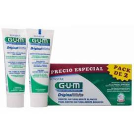 Gum Original White Toothpaste 2x75 ml Promo