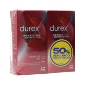 Durex Sensitive Total Contact 2 X 12 Unidades Promo