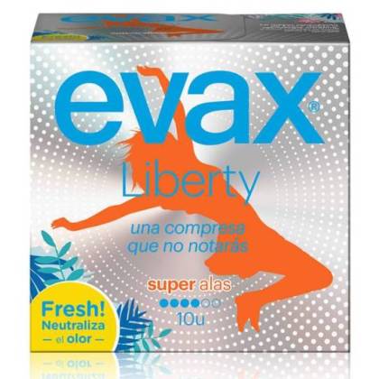 Evax Liberty Super Com Alas 10 Unidades