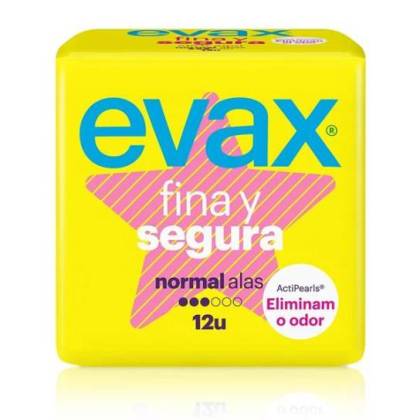 Evax Fina Y Segura Alas Normal Con Alas 12 Uds