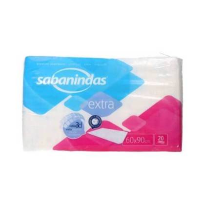 Sabanindas Extra 60x90 Cm 20 Unidades