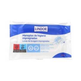 Lindor Skin Manoplas Impregnadas 8 Uds