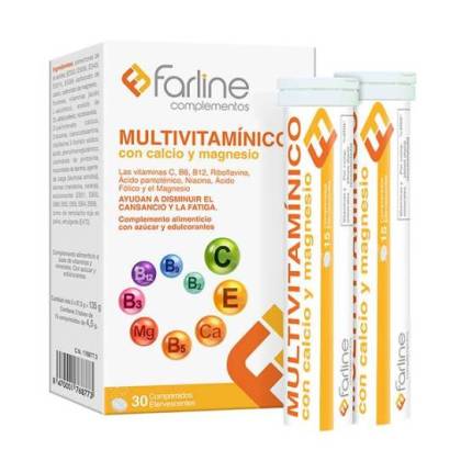 Farline Multivitaminas 30 Cpmprimidos Efervescentes