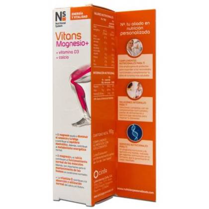 Ns Vitans Magnesium+ Sabor Naranja 15 Comps Effervescent