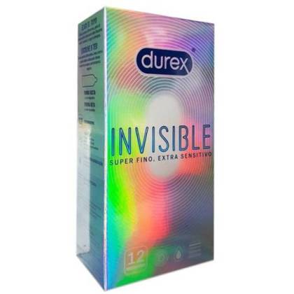 Durex Preservativos Invisíveis Extra Sensíveis 12 Unidades