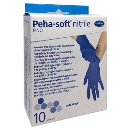 Guantes Peha-soft Nitrilo Fino Talla Grande 10 Uds Hartmann