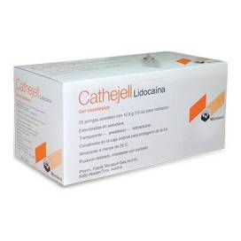 Cathejell Gel Com Lubrificante Lidocaína Para Cateteres 12,5 g 25 Unidades