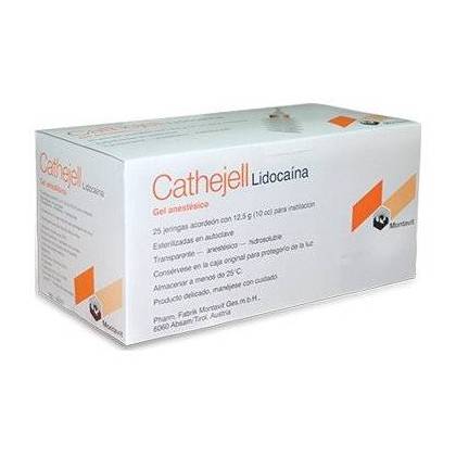 Cathejell Gel Mit Lidocain-gleitmittel Für Katheter 12,5 g 25 Einheiten