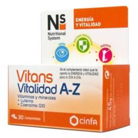 Ns Vitans Vitalidade A-z 30 Comprimidos