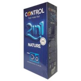 Control Kondome Nature 2 In 1 + Lube Gel 6 Einheiten