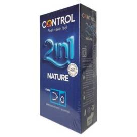 Control Preservativos Nature 2 En 1 Lub Gel 6 Uds