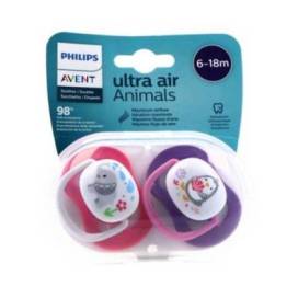 Avent Chupete Silicona Animalitos 618 M 2 Uds