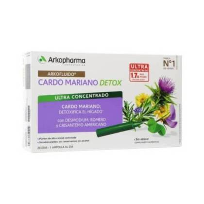 Arkofluido Milk Thistle Detox 20 Ampoules