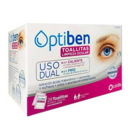 Optiben Augen Hygiene Tücher 28 Tücher