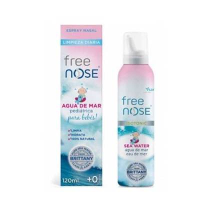 Free Nose Água Do Mar Pediátrica Limpeza Diária Spray 120 Ml