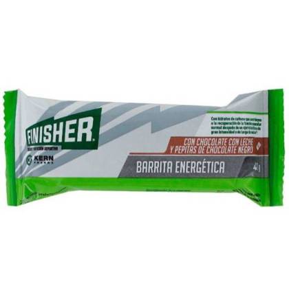 Finisher Barritas Energeticas Chocolate Con Leche Y Pepitas 20 Uds