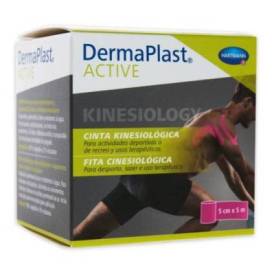 Dermaplast Active Kinesiology Tape Pink 5cm X 5m Hartmann
