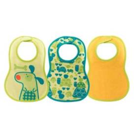 Chicco Babero Infantil Algodon Unisex 6m 3 Uds