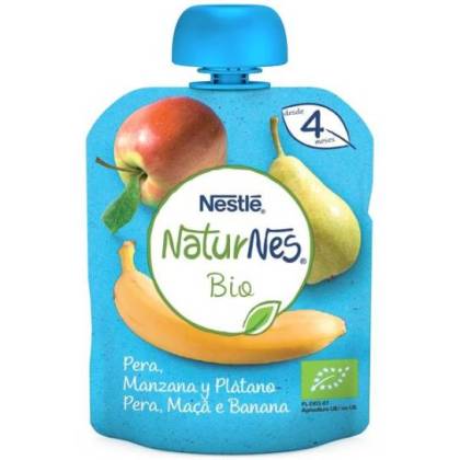 Nestle Naturnes Bio Pear Apple And Banana 90 G