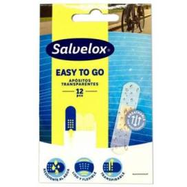 Salvelox Easy To Go Transparent Plasters 12 Units