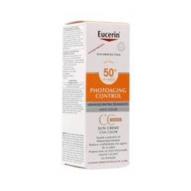 Eucerin Photoaging Control Gel Crema Color Spf50 Tono Medio 50 ml