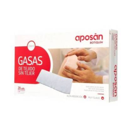 Aposan Gasa Esteril Tejido Sin Tejer Compresas 20 Cm X 10 Cm 20 Uds