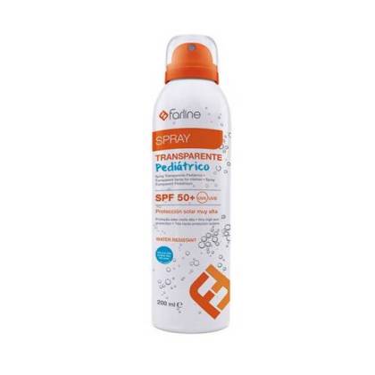 Farline Transparent Sonnenspray Für Kinder Spf50+ 200 Ml