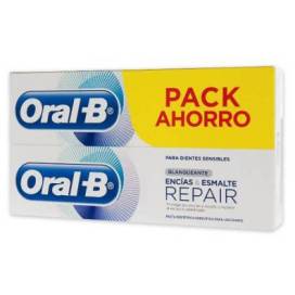 Oral B Enciasesmalte Repair Blanqueante 2x100ml Promo