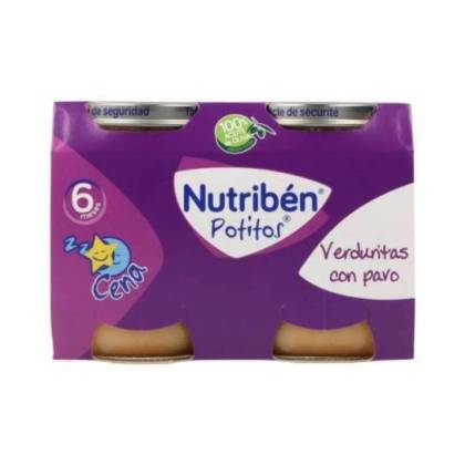 Nutriben Cena Verduritas Con Pavo 2x190 g