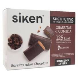 Siken Proteina&fibra Barrinhas Chocolate 8 Unidades