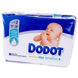 Dodot Pro Sensitive Tamaho 2 4-8 Kg 36 Unidades