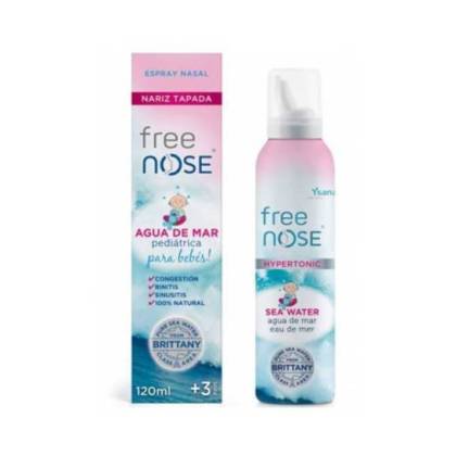 Free Nose Pediatric Seawater Blocked Nose Spray 120 Ml