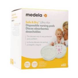 Medela Disposable Nursing Pads Safe And Dry 60 Units Regular