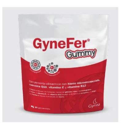 Gynefer Gummy 30 Jujubas Mastigáveis Sabor Framboesa