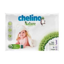 Chelino Nature Talla 3 4-10 Kg 36 Uds