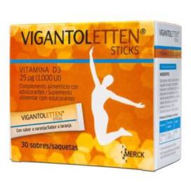 Vigantoletten 30 Sticks Sabor Naranja