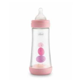 Chicco Biberão Silicone Perfect5 Rosa 4m+ 300ml