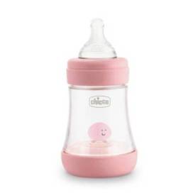 Chicco Silicone Feeding Bottle Perfect5 Pink 0m+ 150ml