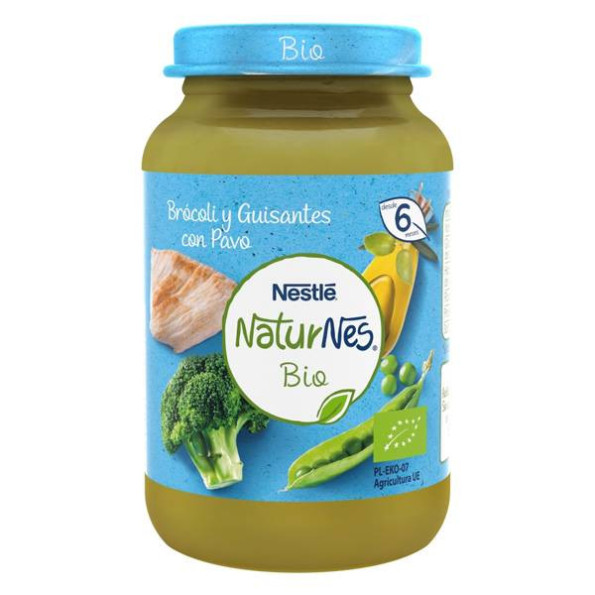 Nestle Naturnes Bio Brokkoli Erbsen und Truthahn 190