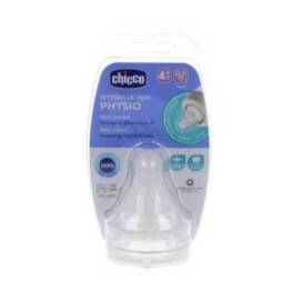 Chicco Tetina Physio Anti-colica Silicone Fluxo Rápido 4m+ 2 Unidades