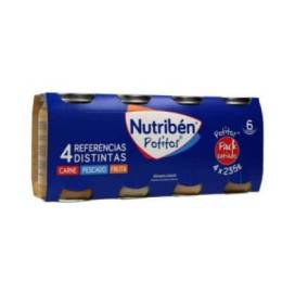 Nutriben Pürees Verschiedene Geschmacksrichtungen 4x235 G