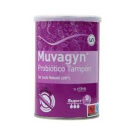 Muvagyn Probiotic Vaginal Tampon Super With Applicator 9 Units