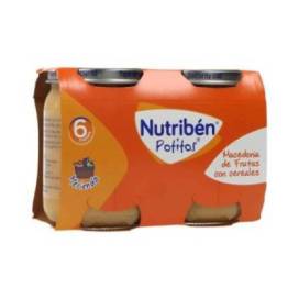 Nutriben Purê De Frutas Com Cereais 2x190 G