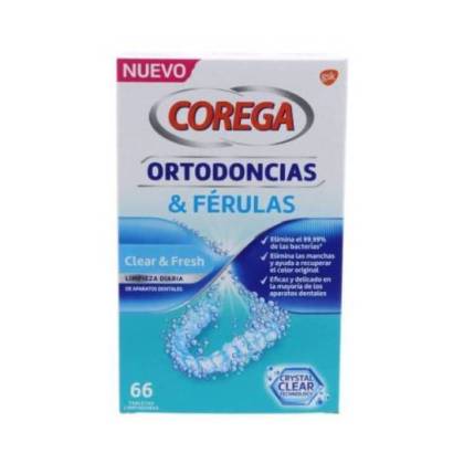 Corega Orthodontics & Splints 66 Cleaning Tablets